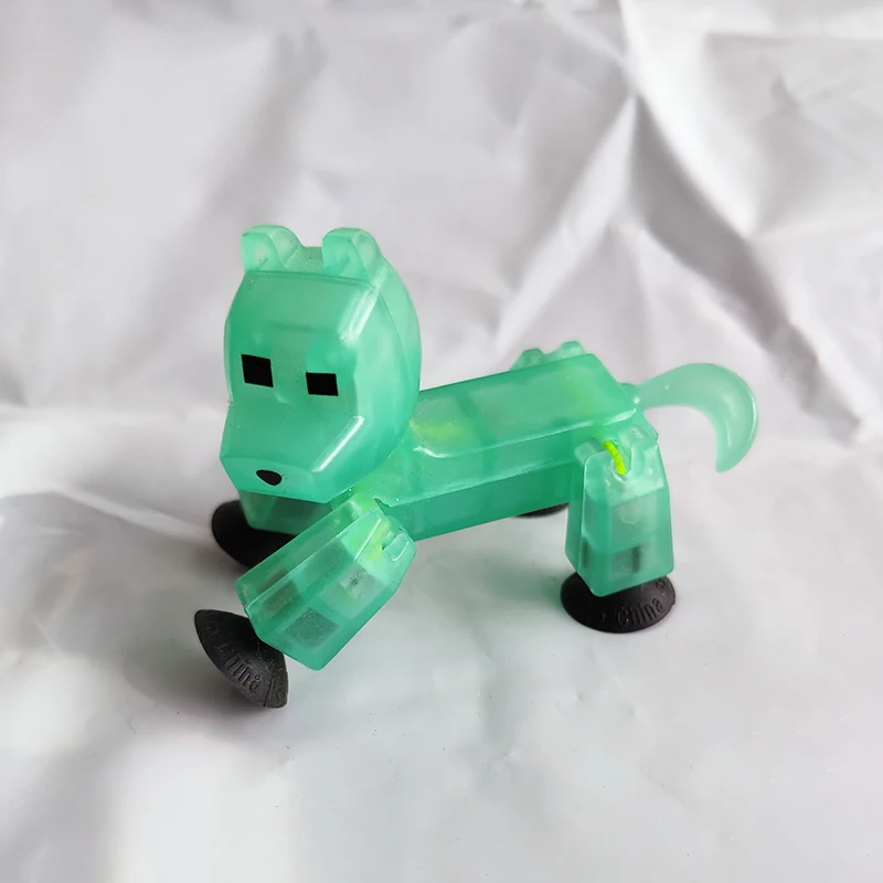 dog 1 шт. робот игрушка стикботы серия световой подвижное соединение рисунок в фигурку присоске забавные Sticky игрушечные - Цвет: dog