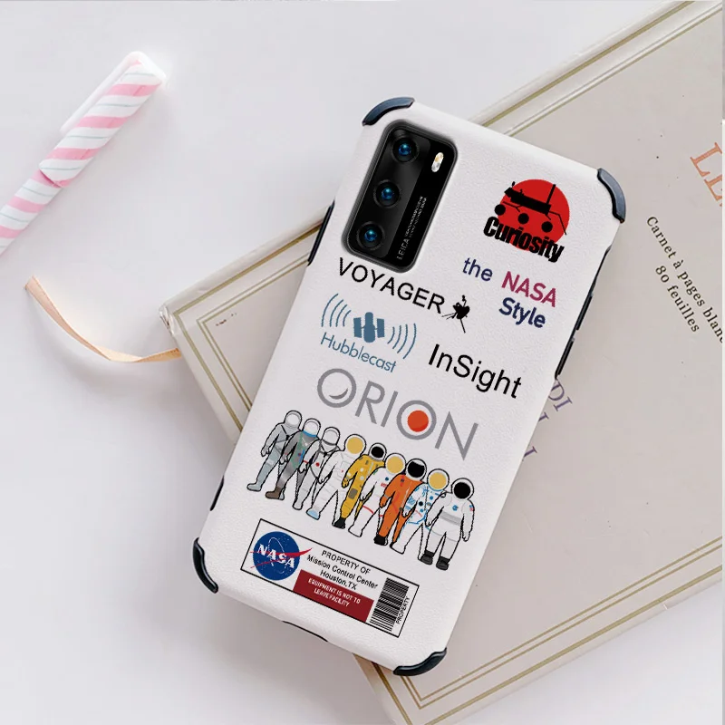 

Astronaut Cartoon Case For Huawei P40 p40lite P40pro P30 P20 Mate 40 40Pro 30 p30pro p30lite 20 Liquid Silicone Cover