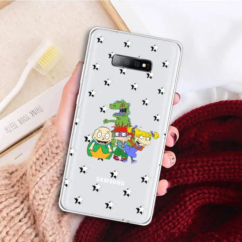 

Rugrat cartoon high quality fashion Phone Case Transparent For Samsung Galaxy S A 5 7 8 9 2015 20 edge plus 10 e lite 2019