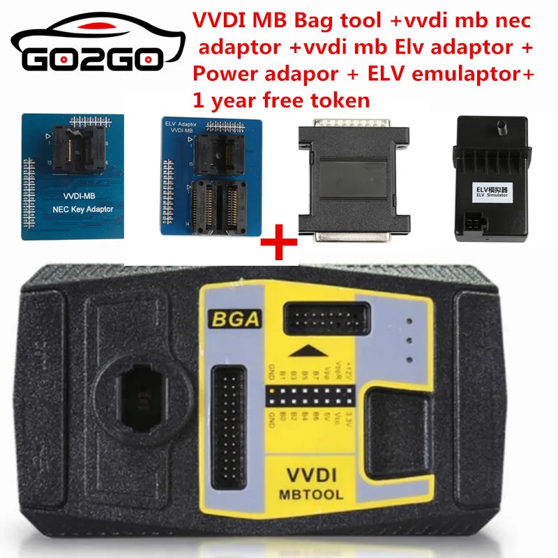Инструмент BGA Xhorse V5.0.5 VVDI MB для программирования ключей Benz с неограниченным