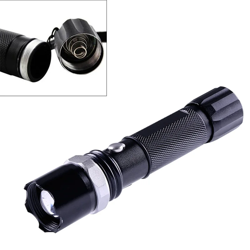 

1Set LED Tactical Flashlight Xpe Q5 Zoomable Waterproof LED Torch Flashlights For 18650 Rechargeable Battery Or AAA