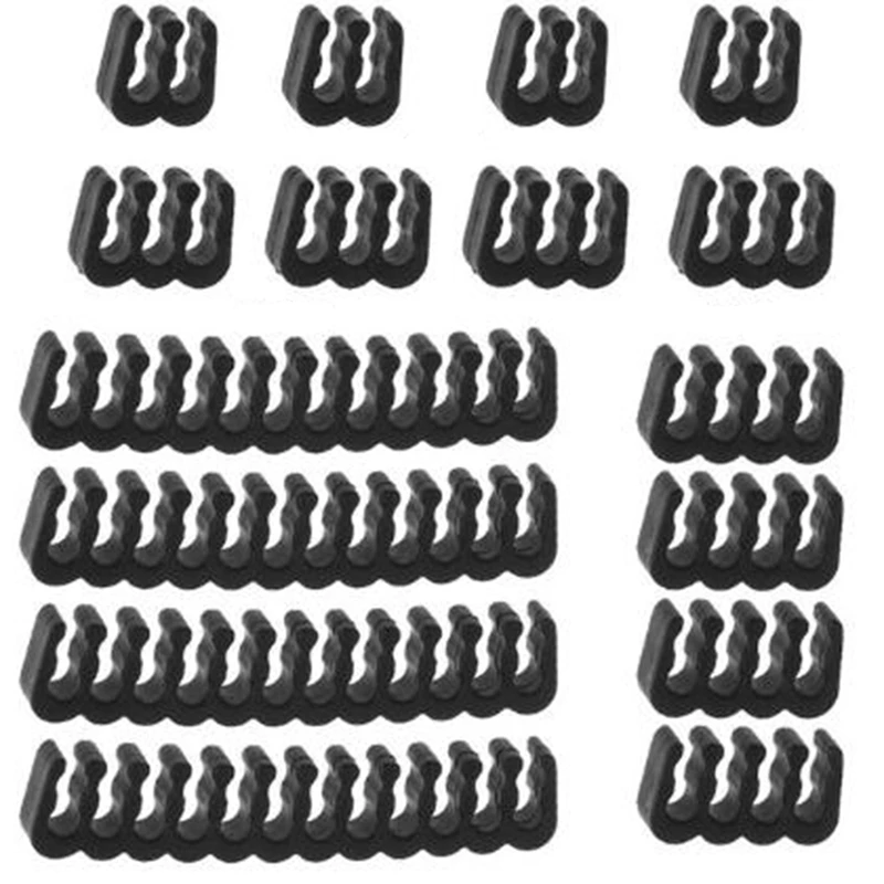 

16Pcs PP Cable Comb/Clamp/Clip/Organizer/Dresser for 2.5-3.2mm PC Power Cables Wiring 4/6/8/24 Pin Cable Manager