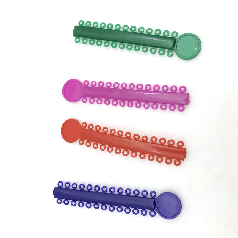 10 палочек/уп Ортодонтическая Лигатура стоматологический эластомерный пластина