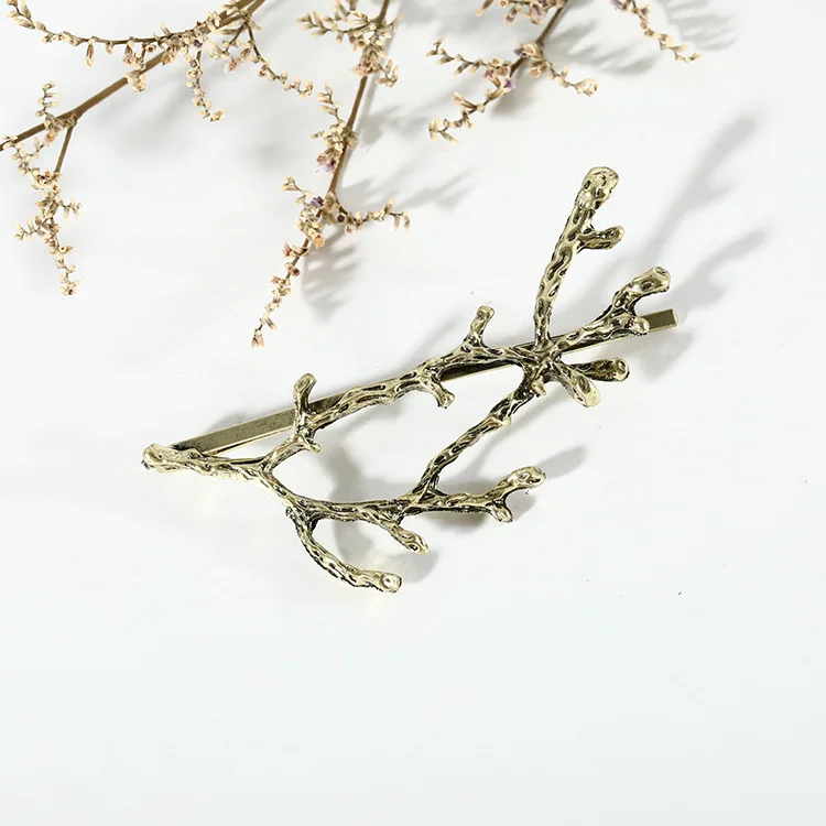 Аксессуары для волос из Южной Кореи xian mei рога ветка сплава боковая заколка