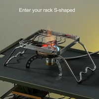 portable stainless steel gas stove barbecue grill mini folding grill family park with barbecue picnic camping accessories
