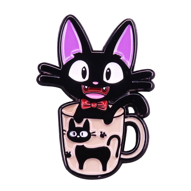 Булавка для кружки Jiji cat вдохновленная службой доставки Kiki очень милое украшение