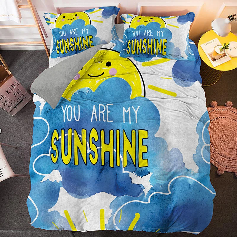 

Cartoon 2/3PCS Single Double Full Size Duvet Cover Pillowcase 3d Printed King Queen Luxury Bedding Set Home Textile