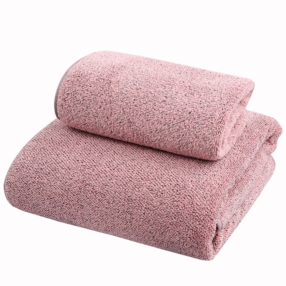 

brand new 70x140cm Bamboo Charcoal Coral Velvet Fiber Bath Towel Adult Quick-drying Soft Absorbent Solid Color Household
