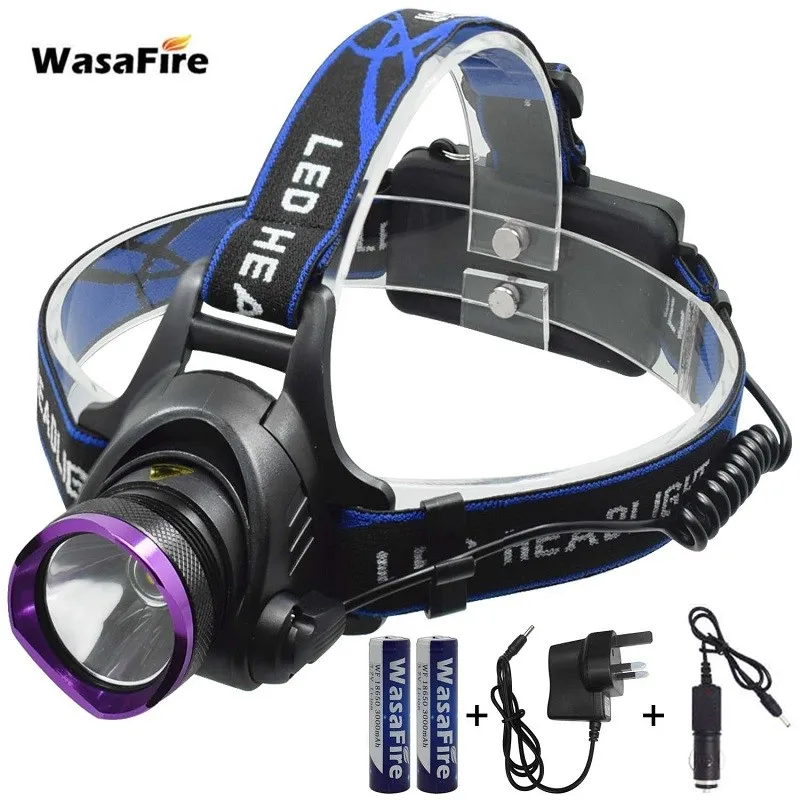 

3 Modes XM-L T6 Head Lamp 2000LM Forehead Flashlight 18650 Powerful Led Headlight Zoomable Headlamp for Fishing Camping