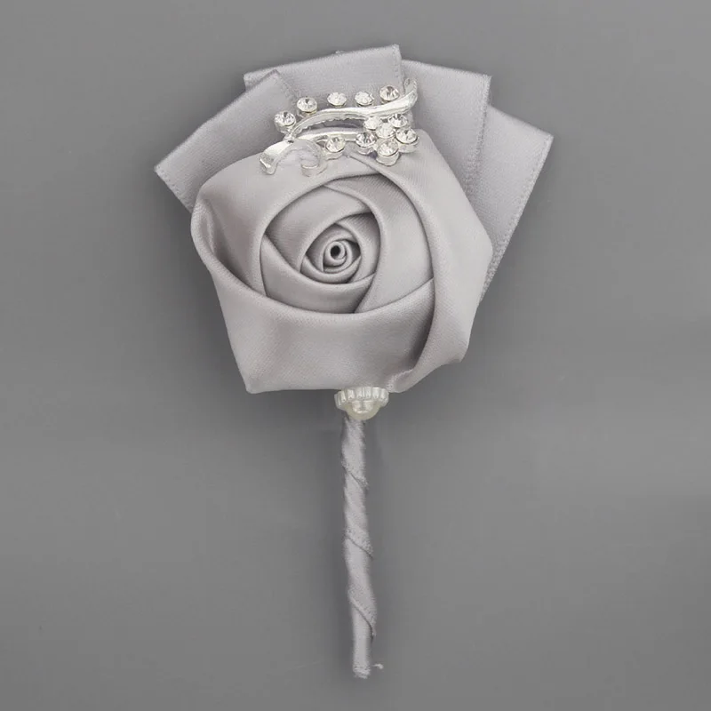 WifeLai Бордовая бутоньерка для жениха или невесты девочек на запястье свадебные