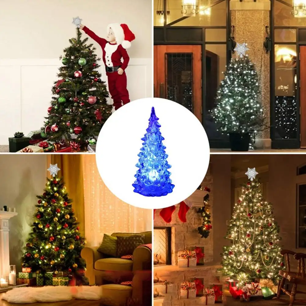 

Color Changing Fiber Optical LED Christmas Tree Lamp Acrylic Xmas Tree Night Light Christmas Lights indoor Christmas Decorarion