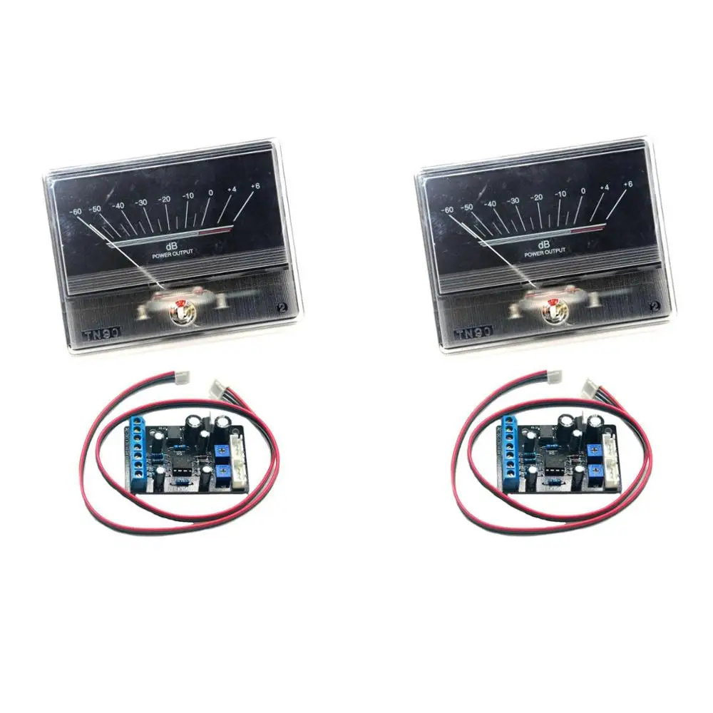 2 шт. TN90 Denon VU Meter DB уровень заголовка аудио усилитель мощности шасси подсветка w/