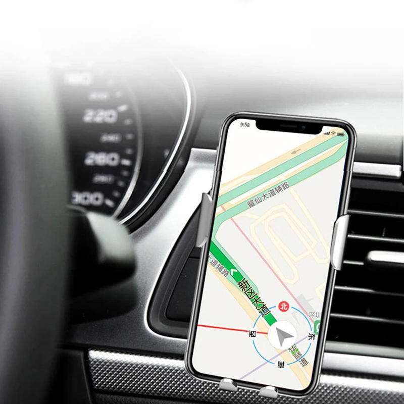 

Car Phone Holder Gravity Air Vent Universal Smartphone Car Support Clip Mount Holder Stand for iPhone