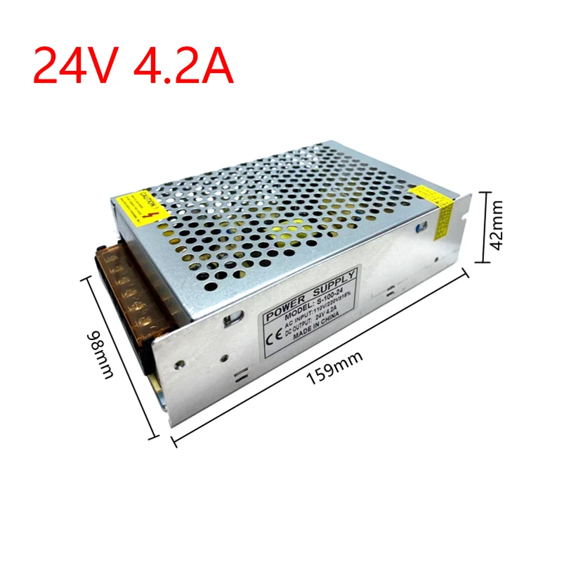 24V DC Питание 1A 2A 3A 4A 5A 6A 7A 8A 10A 12A 15A 16A 20A 25A 30A трансформатор переменного тока 220 В/24 в