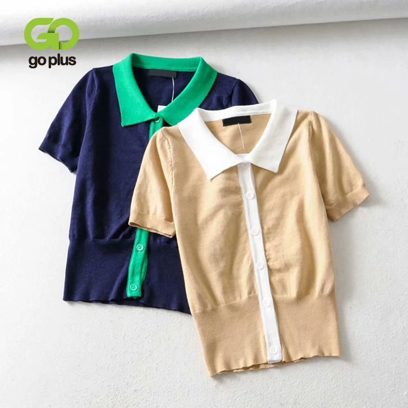 Винтажный женский кардиган GOPLUS свитер летние вязаные свитера в стиле пэчворк 2020