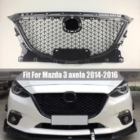 for mazda 3 axela 2014 2015 2016 front middle grille racing grille front bumper grille honeycombdiamond star style abs