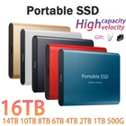 Портативный SSD Внешний жесткий диск Type-C USB 3.1 8 ТБ 12 ТБ для ноутбука Настольный SSD Портативный флэш-память Мобильный твердотельный накопитель