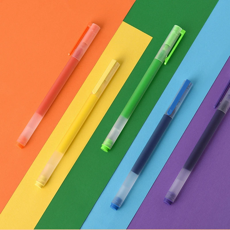 Новый Xiaomi Mijia суперпрочная дужка с красочные письма знак ручка 7 видов цветов Mi 0 5