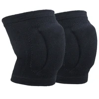 1 pair sweatproof universal breathable knee cap knitted silicone volleyball protective shock reduce pads practical outdoors