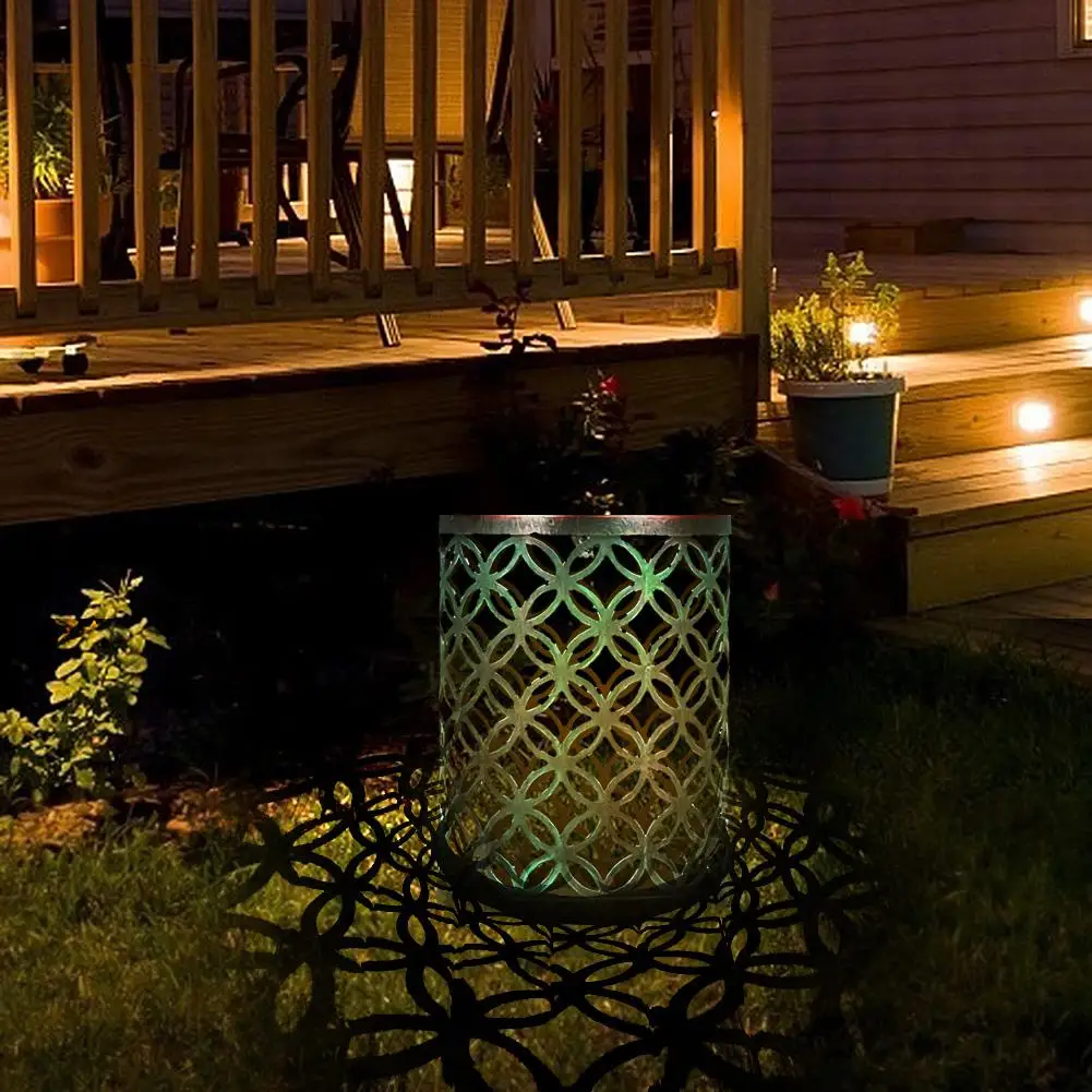 Garden LED Lawn Lantern Solar Energy Operated Ground Lights Retro Lights Waterproof Decorative Outdoor Landscape Lighting