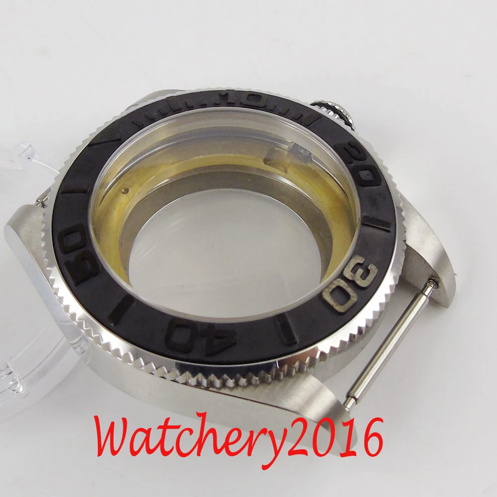 43 мм сапфировое стекло керамический Прозрачный чехол для часов Miyota 8215 821A |