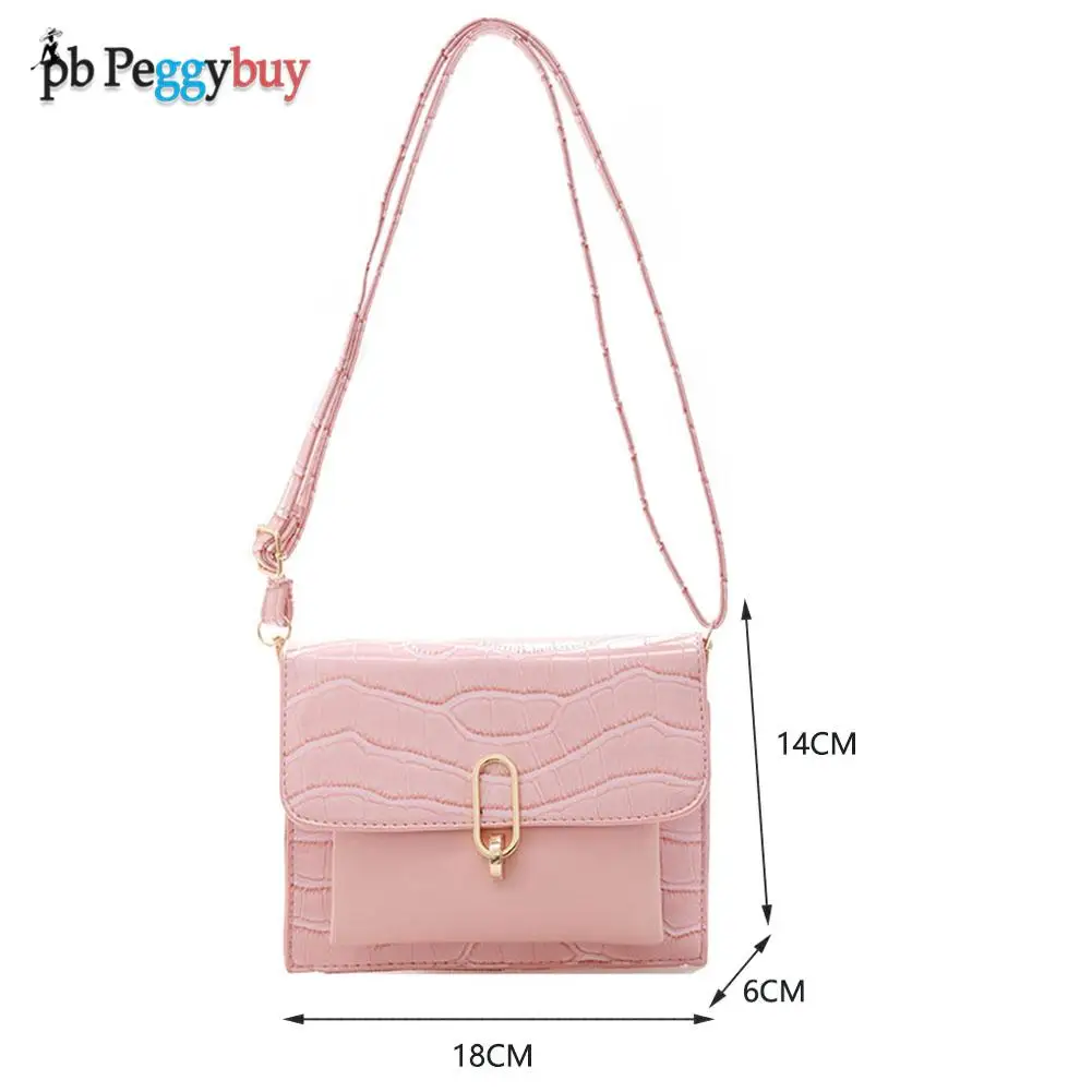 

2021 Fashion Women Patchwork Stone Pattern Shoulder Bag Solid Color PU Crossbody Bags Solid Color Pleated Tote Bag