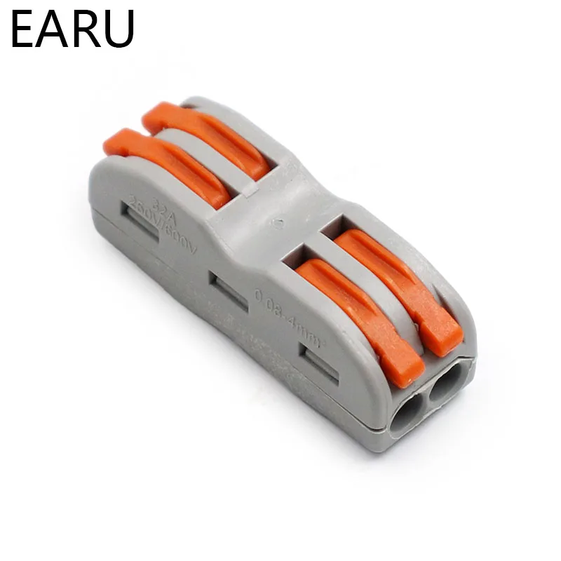 

Type 10PCS Electrical Wiring Terminals Household Wire Connectors Fast 2Pin 212 For Connection Wires Lamps Lanterns