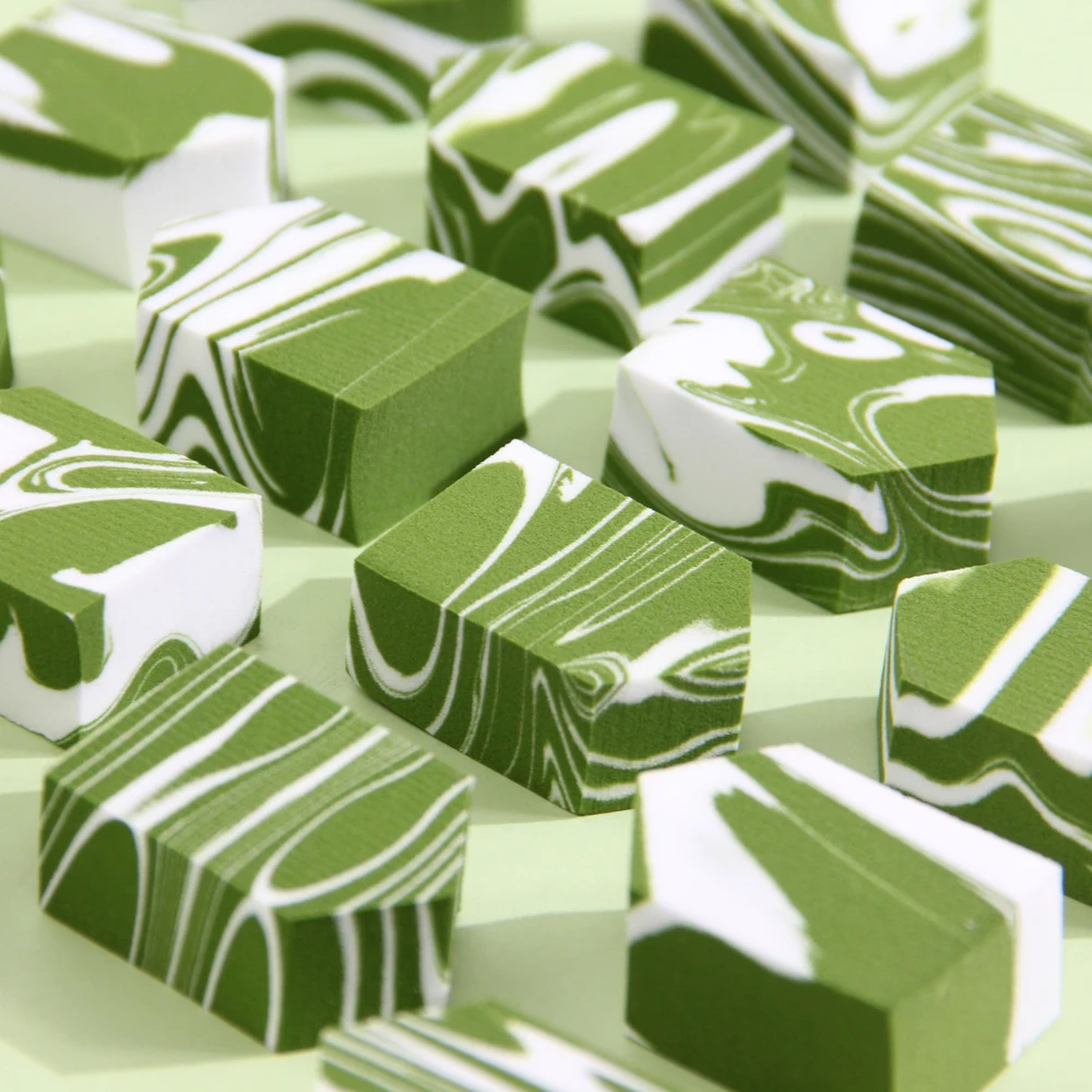 1 шт. крутящаяся косметическая губка белый и красный спонж для макияжа мягкий