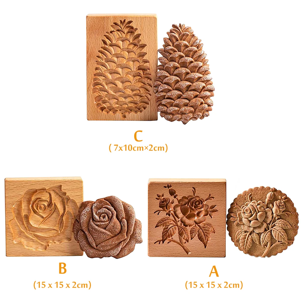 

Cookie Cutter Rose Cookie Stamp Embossing Mold Craft Decorating Cookie Tools Flowers Cookie Cutters