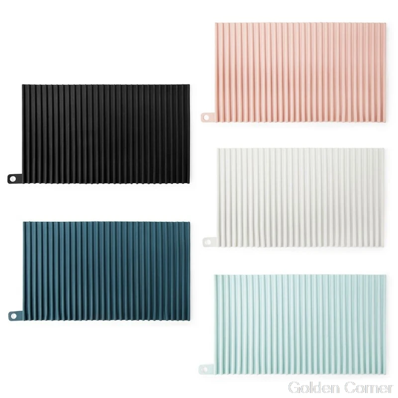 Силиконовый коврик для сушки посуды термостойкая настольная кухонная салфетка