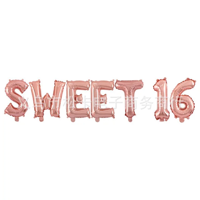 Украшение для вечеринки в честь Дня Рождения 16 дней рождения подарок взрослых и