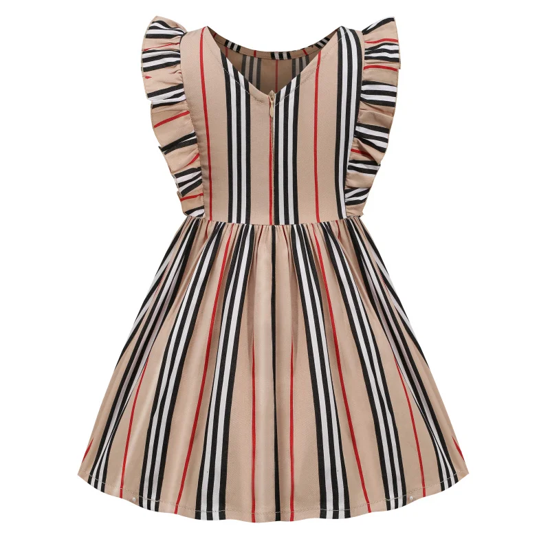 

2021 Costumes Kids Clothing Children's Wear Short Sleeve Cotton Stripe Fashion