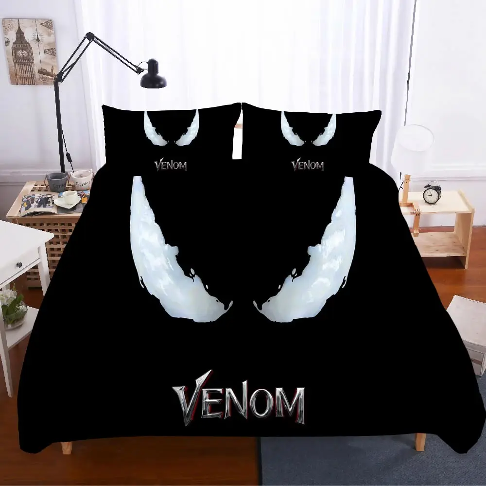 Домашний текстиль постельное белье Venom Ropa De Cama свадебный подарок Sabanas 3d комплект постельного белья королевского размера Lencol Cama Casal Cat постельное белье поплин