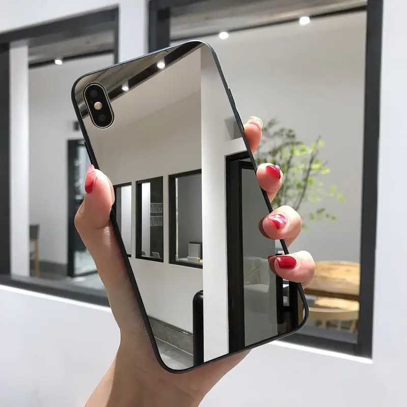 Full Mirror Soft TPU Cases for Xiaomi Mi 9T Pro 9 8 Lite 6X A1 5X F1 Redmi K20 Note 7 6 5 7A 4X 5A Plus 6A Plating Cover |