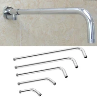 1pc shower head extension arm stainless steel straight angled extra hose pipe shower g12 connection 1520253035cm pipe