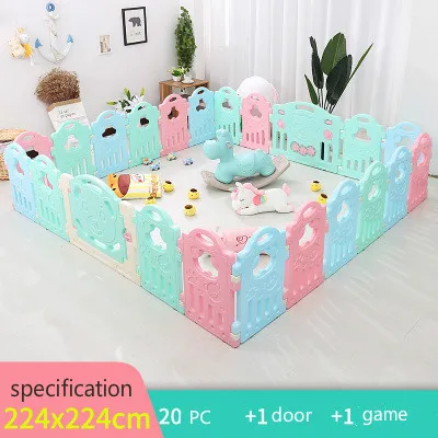 22 PCS Забор для детей игровой домик для ползания малыша безопасности забор для дома детская игрушка Дверная панель детский манеж детские ворота - Цвет: 22 PCS