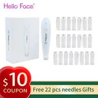 hydrapen with 22 pcs cartridges professional hydra microneedling pen automatic applicator 2 in 1 skin care tool home kit