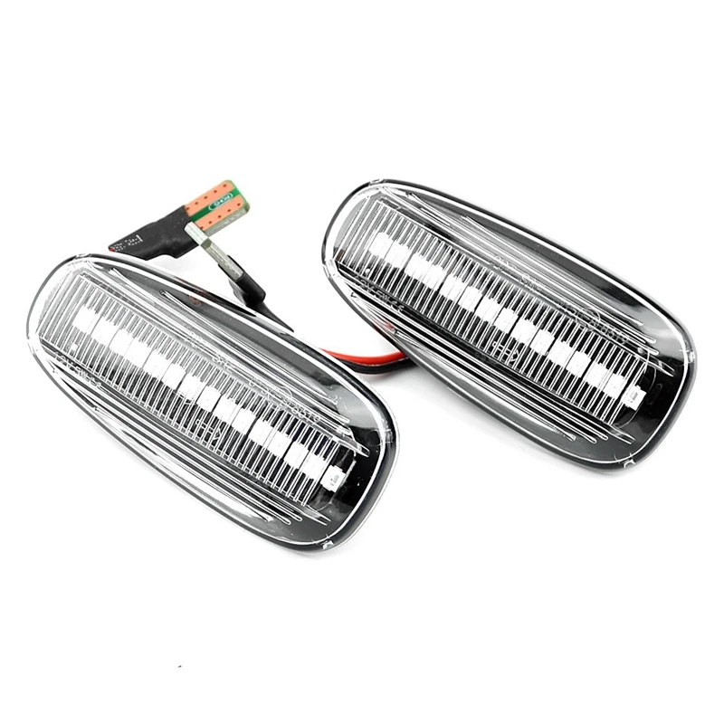 

Turn Signal Light, Dynamic Side Indicator Flowing Side Marker Repeater Smoke Compatible for Old Opel Astra Zafira