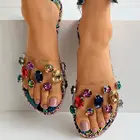 Шлепанцы женские, шлепанцы, шлепанцы, обувь для Стразы, женские шлепанцы с дикими бриллиантами, женские летние сандалии, 2021