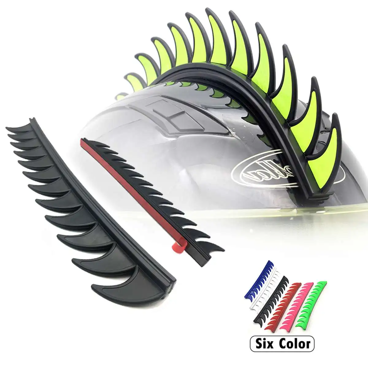 Светоотражающие наклейки для резинового шлема Mohawk Warhawk шипы пилы диртбайка