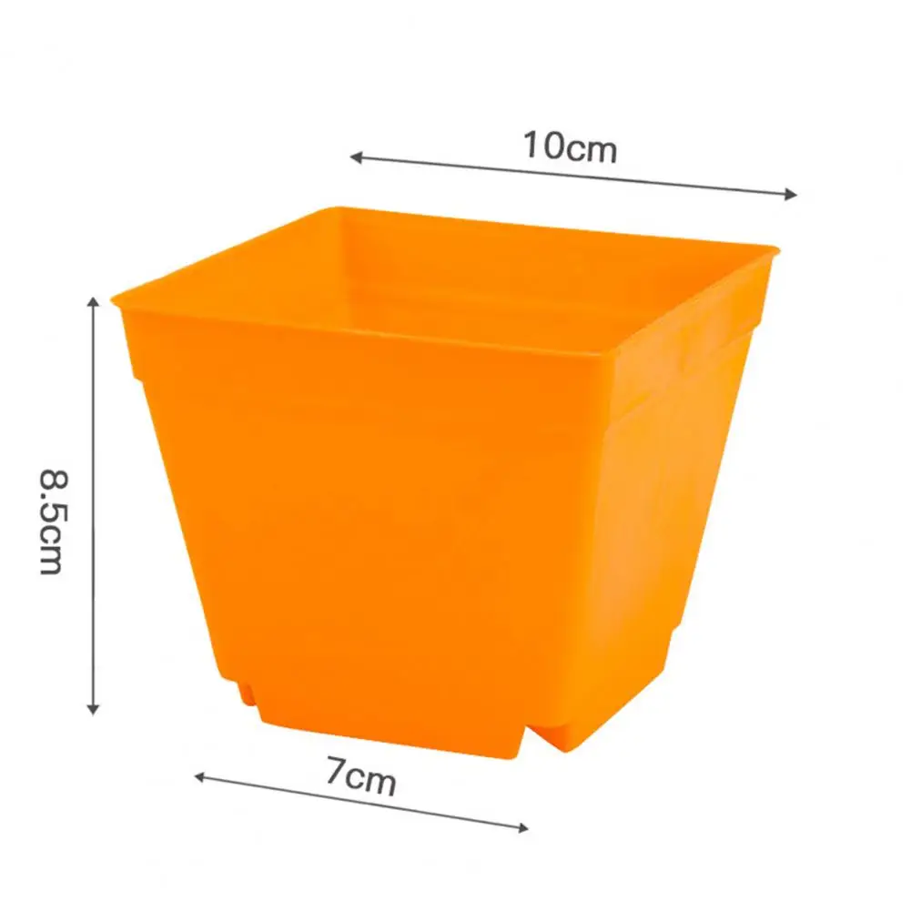 

10Pcs Square Plant Pot Nursery Transplanting Planter Container Garden Basket Flower Pot Holder Home Decor Flowerpot