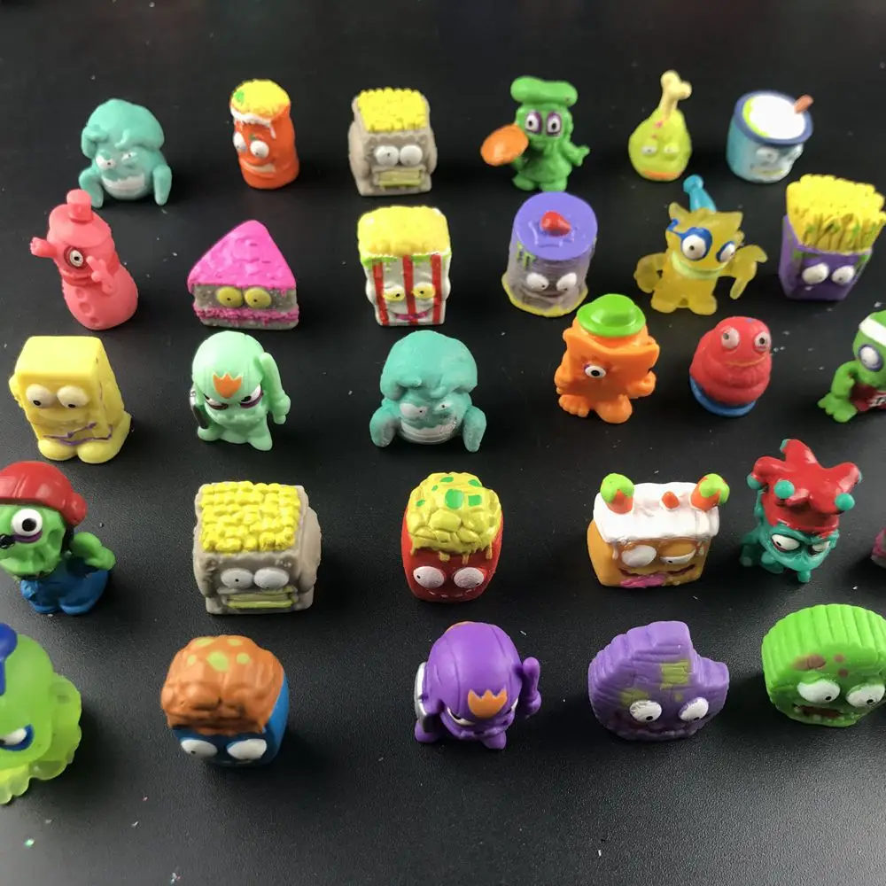 

50Pcs/lot New Popular Cartoon Anime Action Figures Toys Garbage Moose The Grossery Gang Model Toy Dolls Kids Christmas Gift