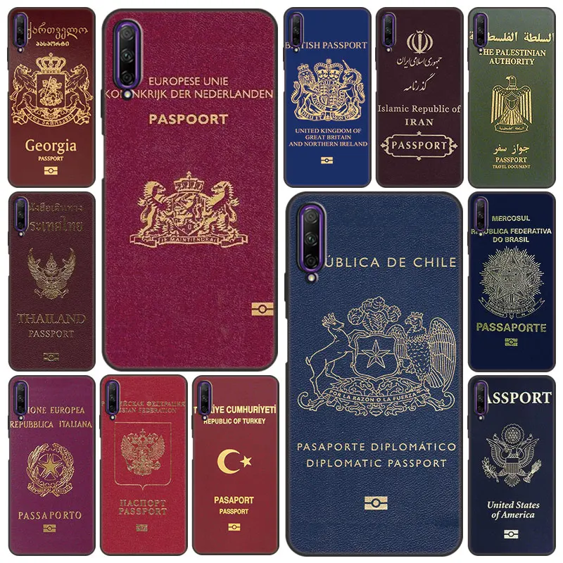 Чехол с паспортом для Huawei Y9A Y7A Y9S Y8S Y6S Y5P Y6P Y7P Y8P Y5 Lite Y6 Y7 2018 Y9 Prime 2019 черный чехол