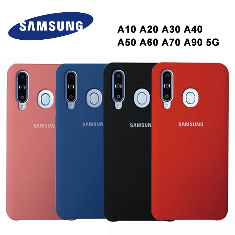 Чехол из жидкого силикона для Samsung Galaxy A90 Мягкий защитный чехол A70 A60 A50 A40 A30 A20 A10