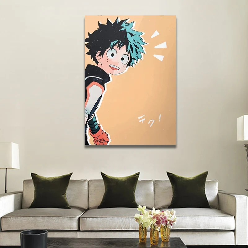 

Modern Wall Art Izuku Midoriya Deku BNHA Home Decor Anime Characters Canvas Painting HD Printed Posters Modular Pictures Franed