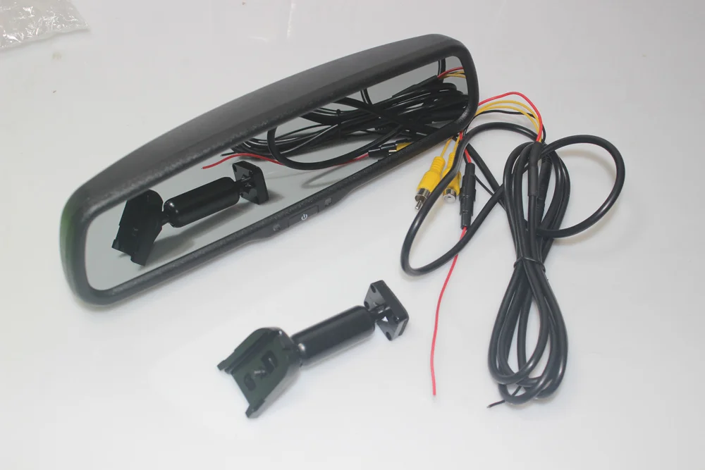 BYNCG WG34 4," TFT lcd Автомобильный кронштейн заднего вида зеркало монитор помощь при парковке с 2 RCA видеоплеером вход