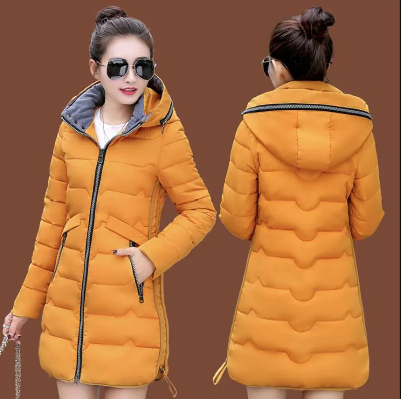 7XL размера плюс зимняя куртка с капюшоном Женская хлопковая теплая длинная парка с длинным рукавом большого размера Женская верхняя одежда