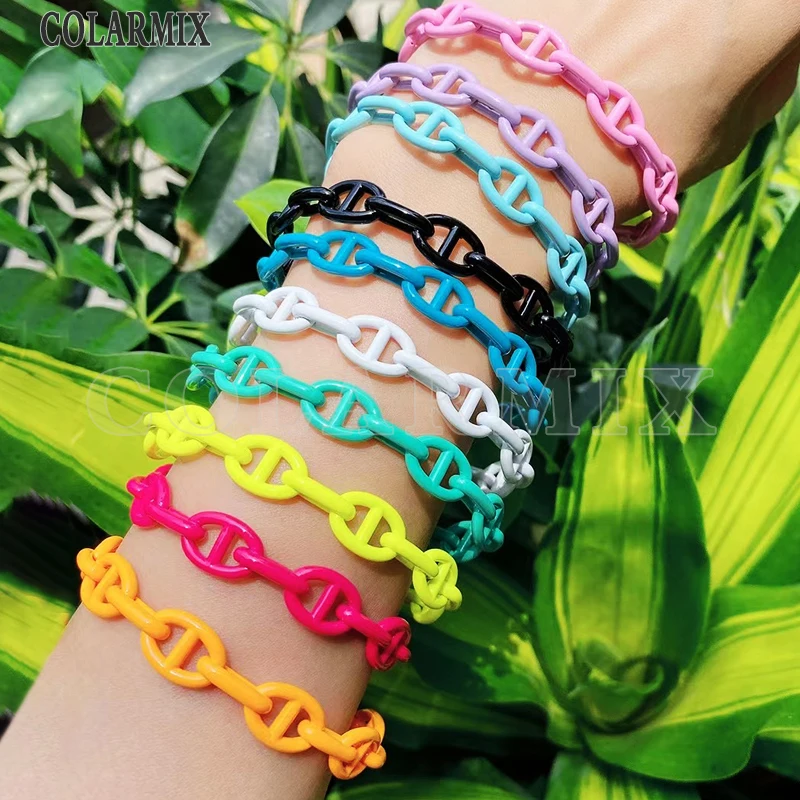 

3 Pcs Summer color Enamel Geometric Bracele Zircon Bracelet jewelry for women jewelry Women bangle 51737