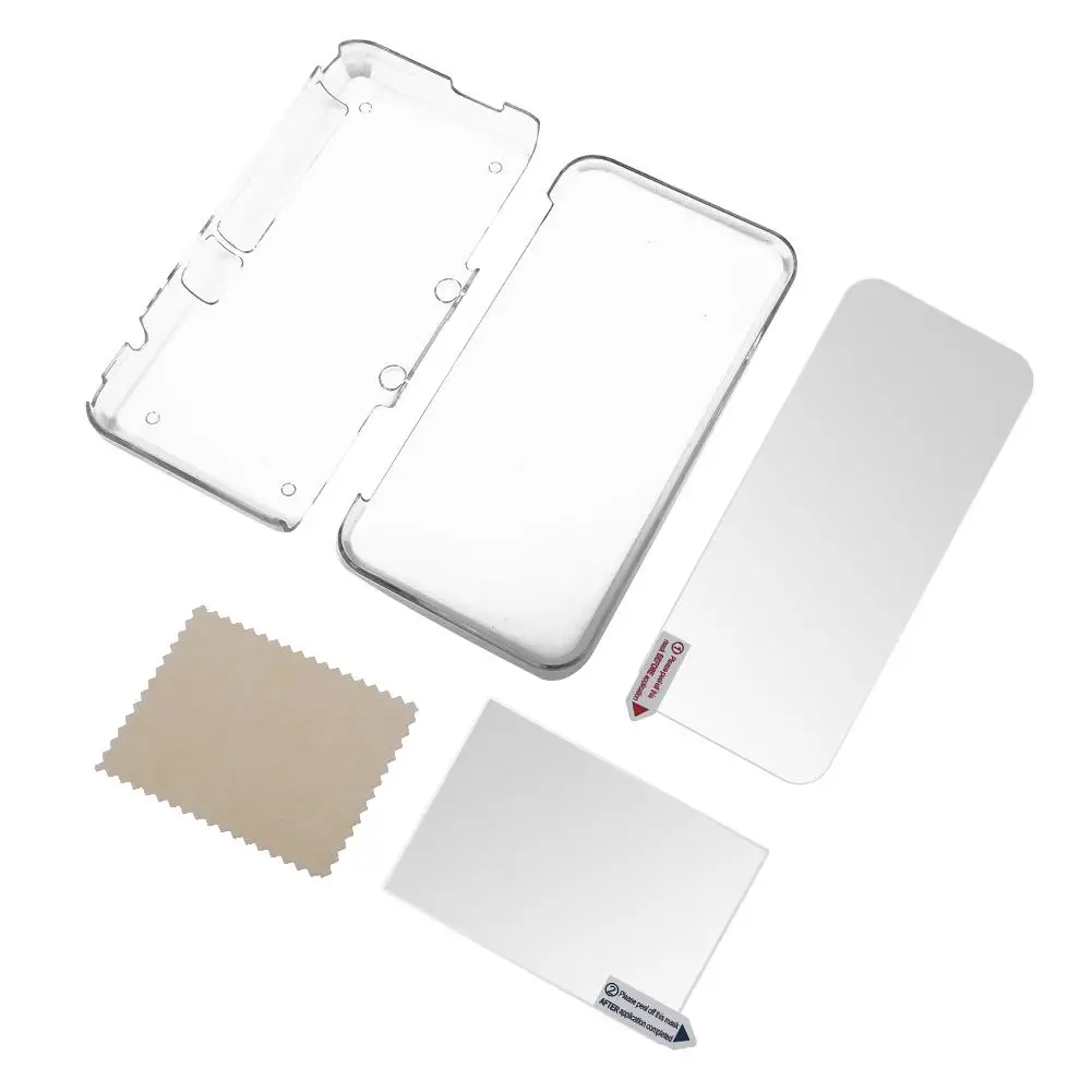 Чехол для Nintendo NEW 2DS XL прозрачный защитный + пленка экрана Защитная ЖК-экрана |