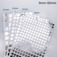 500pcs 9mm to 60mm aluminum foil sealing sticker for bottle mouth seal adhesive soft tube stopper sticker free shipping